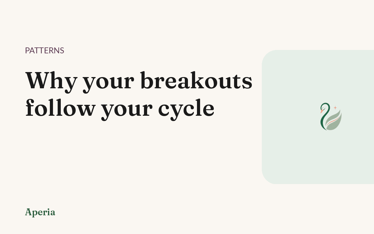 Why your breakouts follow your cycle