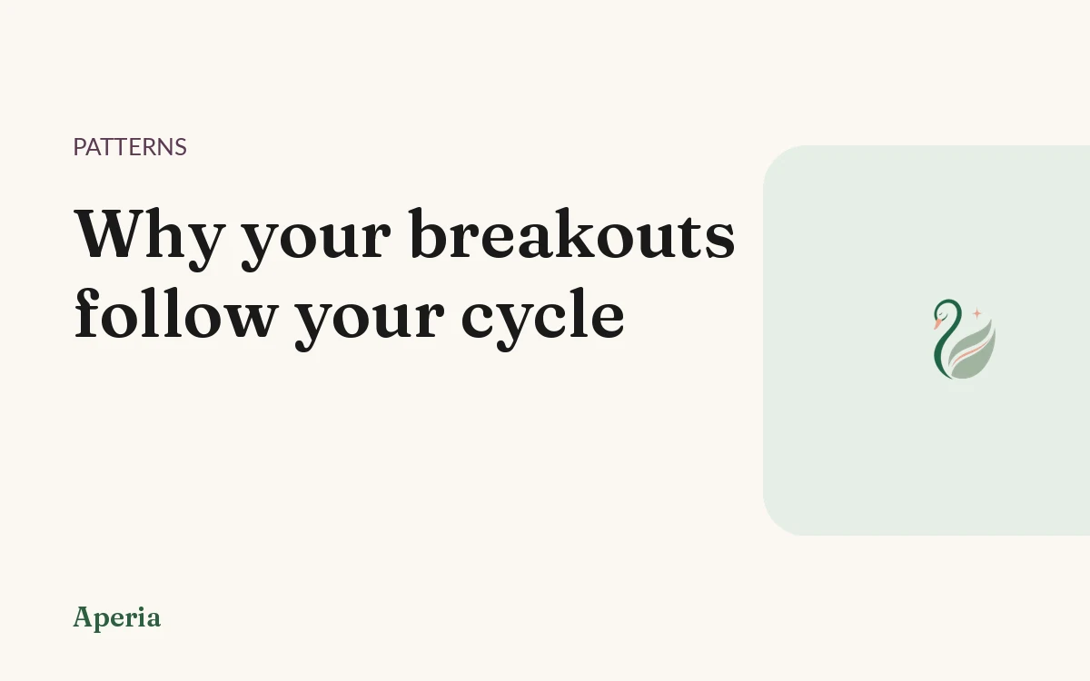 Why your breakouts follow your cycle