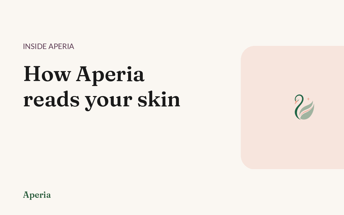 How Aperia reads your skin