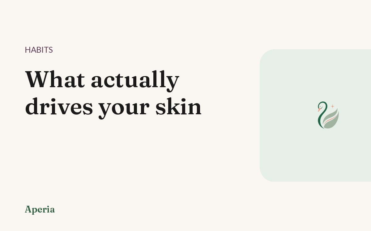 What actually drives your skin