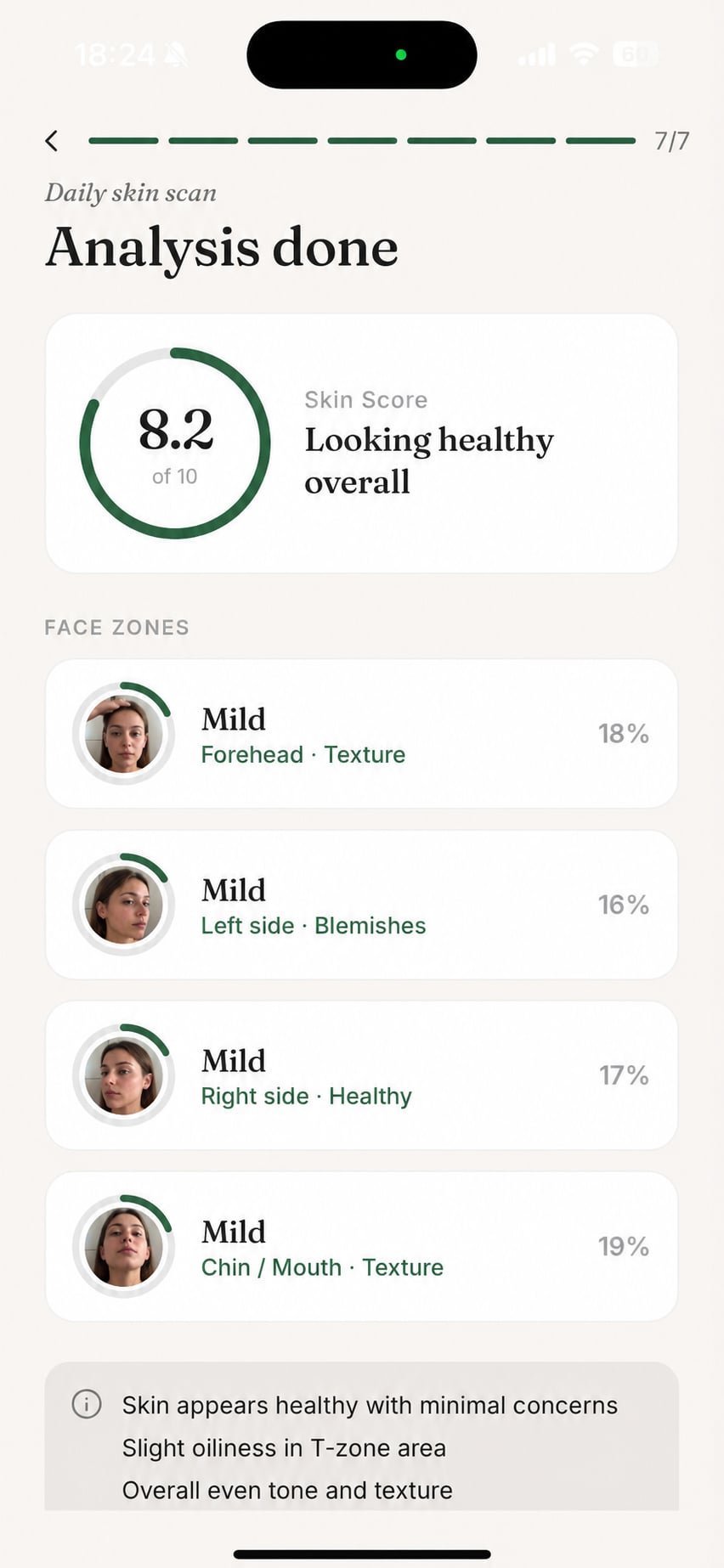 Aperia app screen